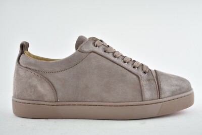 Christian Louboutin Mens Louis Junior Flat Elegant Pink Low Top 
