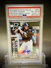 2020 Bowman Platinum ANDREW VAUGHN Prospect Precious Elements  /50 PSA 10 Auto