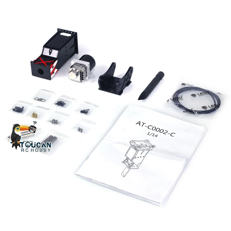 Metal LESU Hammer for ET35 B0006 1:14 Hydraulic RC Excavator Model Accessories - Image 2 of 4