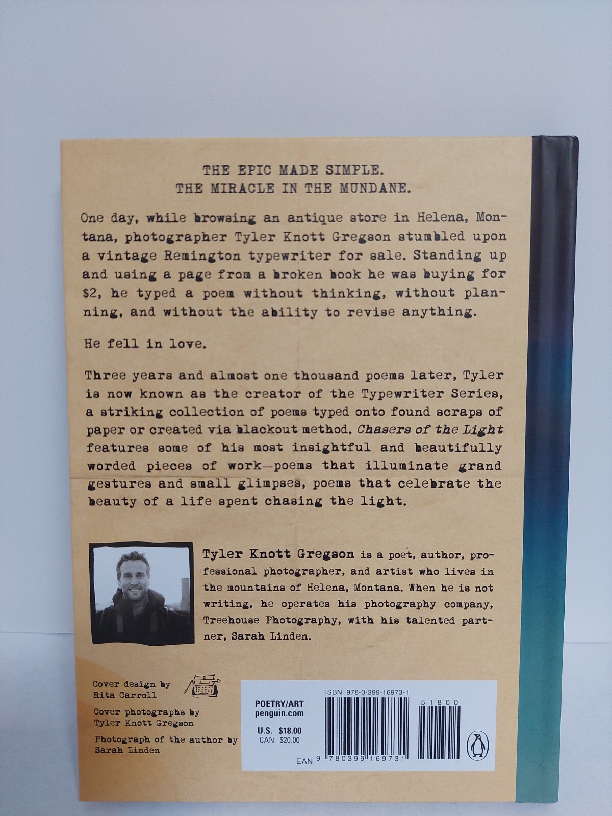 Chasers of the Light : Poems from the Typewriter Series by Tyler Knott ...