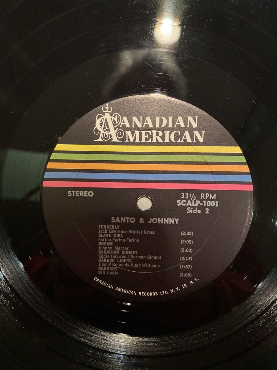 Santo & Johnny ほぼ美品 1959年USオリジナル盤 LP 送料込 Santo & Johnny-1959 Canadian American CALP 1001- w/STEREO HYPE