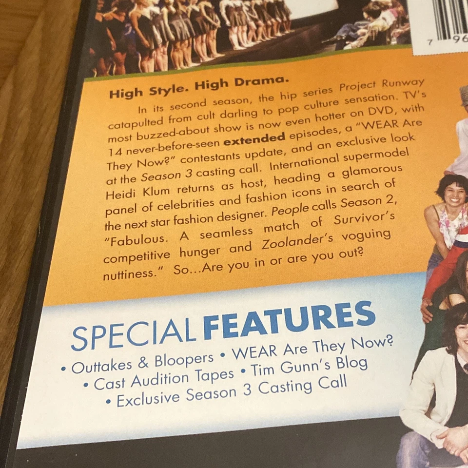 Project Runway Season 2 Dvd region 1 USA fashion design tv series Heidi Klum - Image 4 of 4