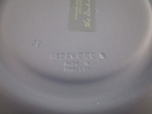 Wedgwood Blue Jasperware Demitasse Cup & Saucer The Danbury Mint Greek Godess - Picture 7 of 7