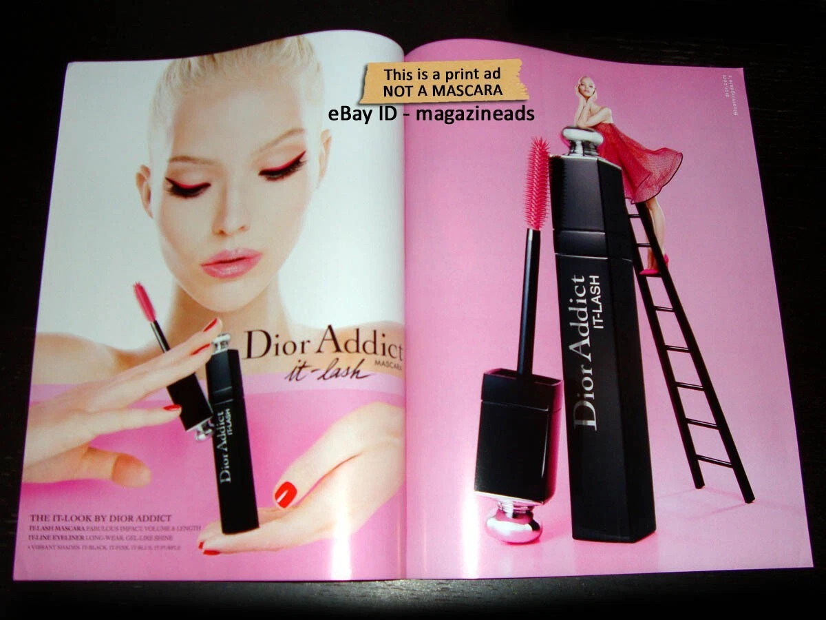 DIOR Beauté IMPRIMÉ 2 pages AD 2014 SASHA LUSS belle fille visage lèvres yeux MEISEL