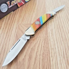 Rough Ryder Lollipop Series Pocket Knife Stainless Steel Blades Synthetic Handle