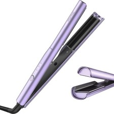 Professional Hair Straightener and Curler 2 in 1, Ceramic Flat Iron Curling Iron