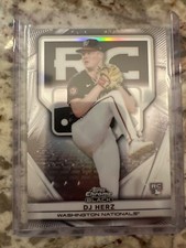 2025 Topps Chrome Black DJ Herz Rookie Design Variation Silver Refractor