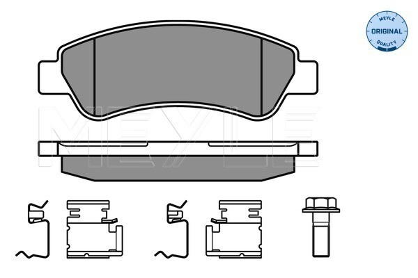 Meyle 025 244 6519 Brake Pad Set, Disc Brake For CitroËN Fiat Peugeot-image