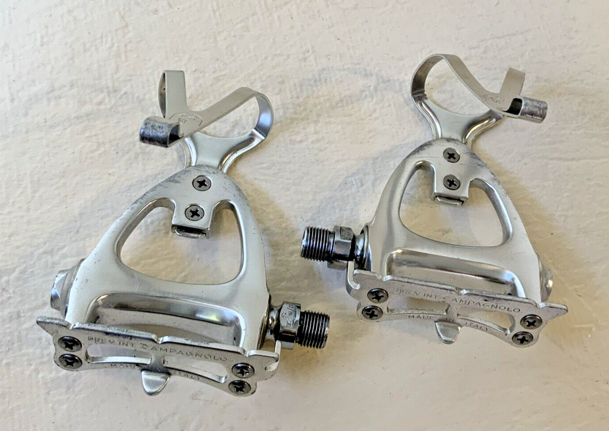CAMPAGNOLO C-RECORD PLATFORM PEDALS 9/16 SILVER C-RECORD CAMPAGNOLO C-RECORD PLATFORM PEDALS 9/16 SILVER C-RECORD