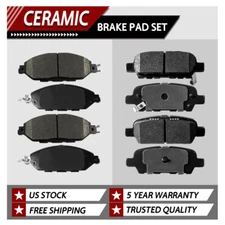 Front & Rear Ceramic Brake Pads for Nissan Murano Pathfinder Infiniti QX60 JX35