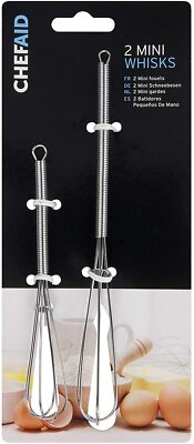 2er Set Mini Klein Ballon Schneebesen Mix Rühren Peitsche Essen Trinken Heiße Schokolade Soße 