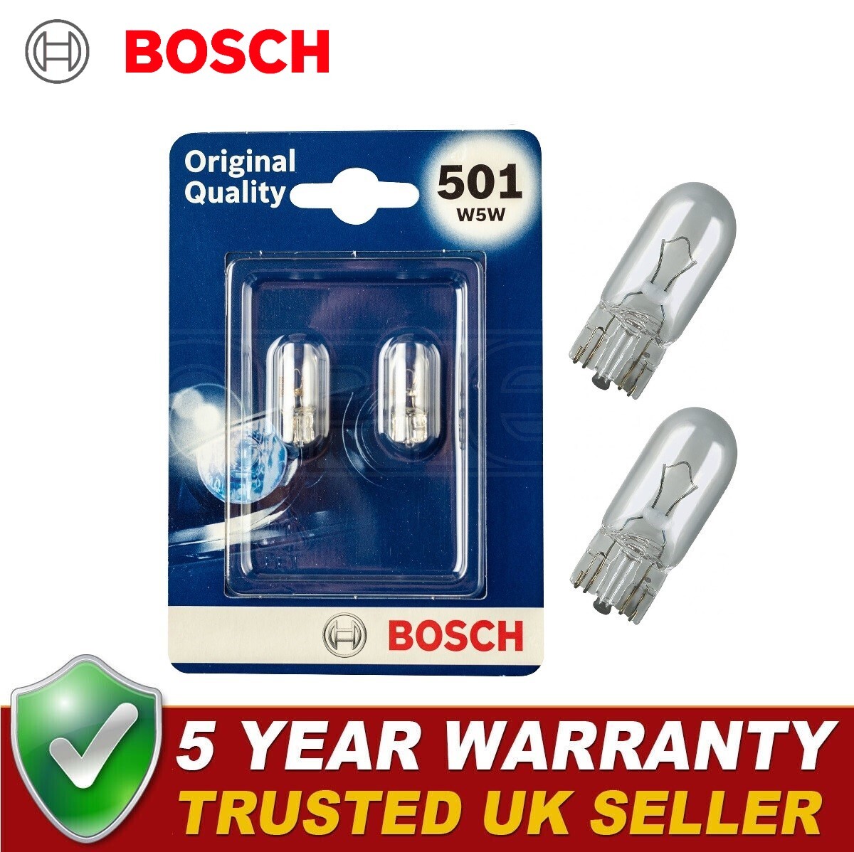 2x Bosch 501 W5W Front Sidelight Bulbs For RENAULT Modus H/B 09/08 12/12 eBay