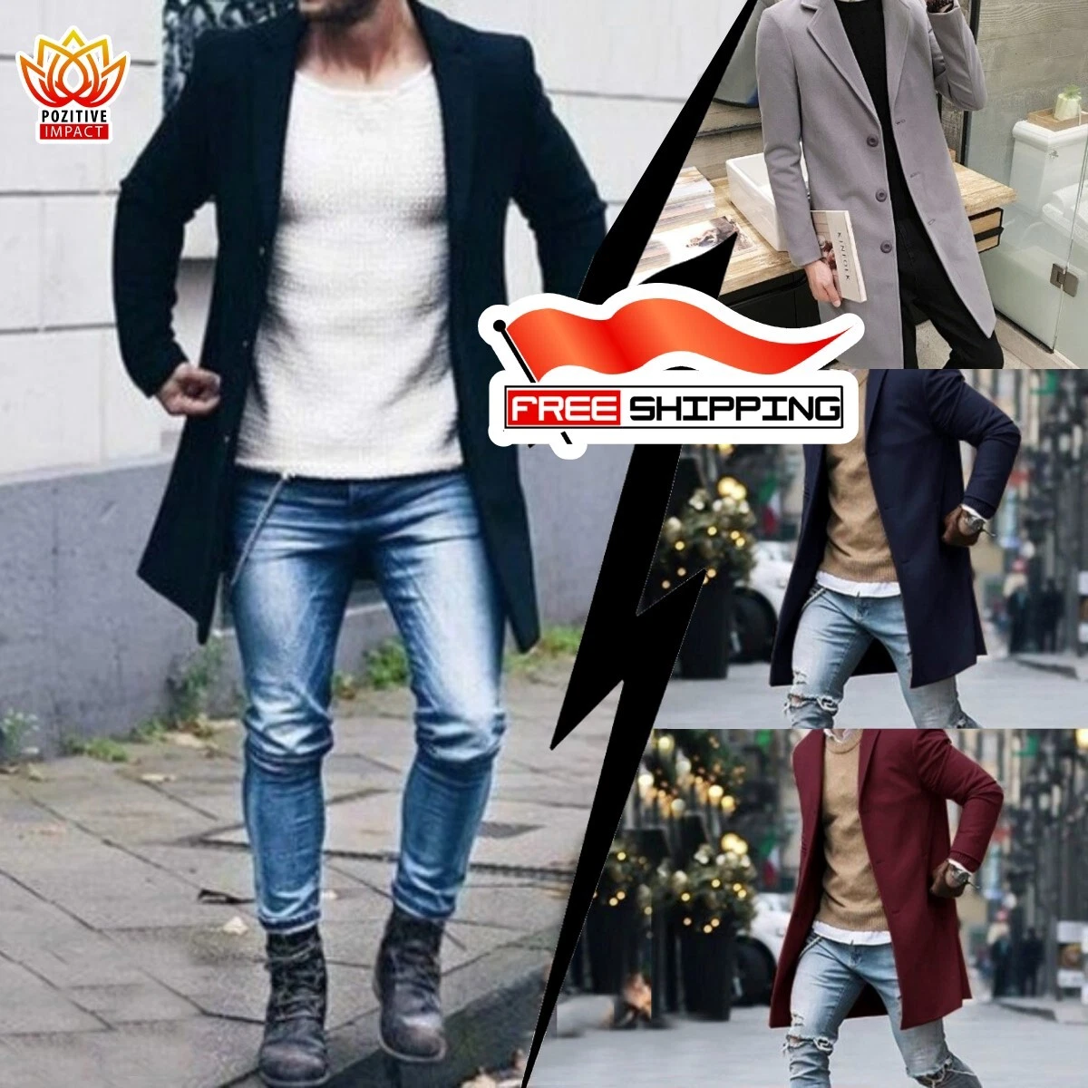 Prendas de top abrigo para hombre