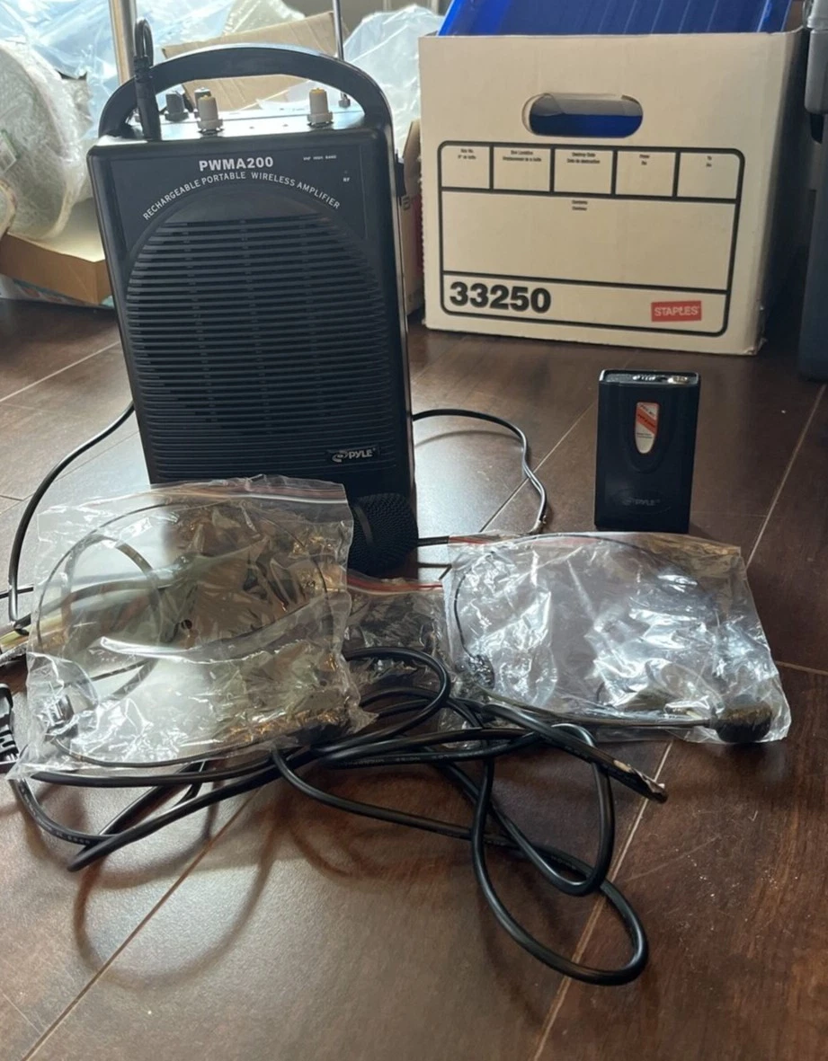 Pyle Pro Audio PWMA200 Rechargeable P.A. System W Wireless
