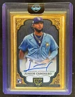 2024 Topps Gilded Collection Junior Caminero Gallery of Gold Auto RC Onyx #8/10