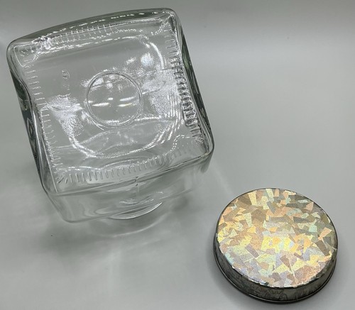 Eine sehr seltene Rarität Vintage Sanrio 1996 Badtz Maru Glas Ordnungsdose mit Deckel - Bild 5 von 5