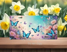 Butterfly aluminum license plate, CHOICE, vanity plate, FREE shipping