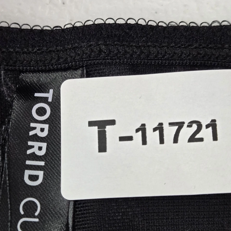 Torrid Curve Women Bra 4 Black Star Bralette Wireless Lace Strap - Image 2 of 4