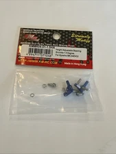 KM Racing KMMR04-01-1.5HA 1.5 Degree Adjustable Steering Knuckle MR-04EVO2 Blue