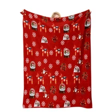 COMFAR Cute Christmas Blankets and Throws for Adults/Women/Boys/Kids, Holiday...