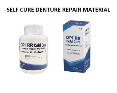DPI Dental SELF CURE Denture Base & Repair Material Set - SHADE & PACKS AVAILBLE
