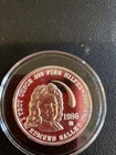 edmund halley 1986 1 troy oz .999 fine silver coin