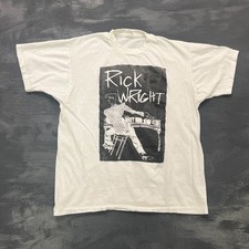 Vintage Rick Wright Shirt Mens Large White 1990s Pink Floyd