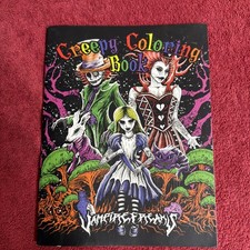 Creepy Coloring Vampire Freaks Horror Book - Gothic, Halloween, Spooky RARE