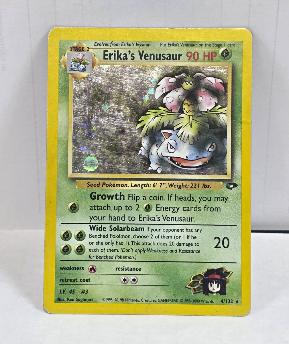 Erika's Venasaur 英語版 4/132 Las mejores ofertas en Erika's Venusaur 4/132 Gym Challenge | eBay