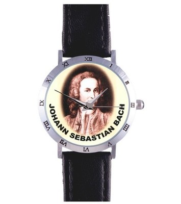 JOHANN SEBASTIAN BACH WATCH: COMPOSER,5TH,CLASSICAL,FIFTH,MUSIC,RARE COLLECTIBLE