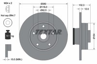 2X Textar Bremsscheibe PRO 92153703 FüR Nissan Trafic Renault Opel Vivaro X83 JL