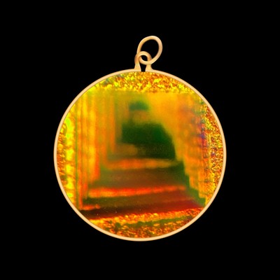 Hologramm-Anhänger 9 kt Gold - Ägyptische Pyramide (Medium) - ohne Kette