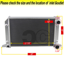 Fits Vw Sciroccopro Stock Style Drag Racing Only 2-row Aluminum Radiator