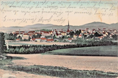 Löbau 1907 Ansichtskarte Kirche 02708 Loebau Panorama Postkarte AK Soldatenbrief - Bild 1 von 4