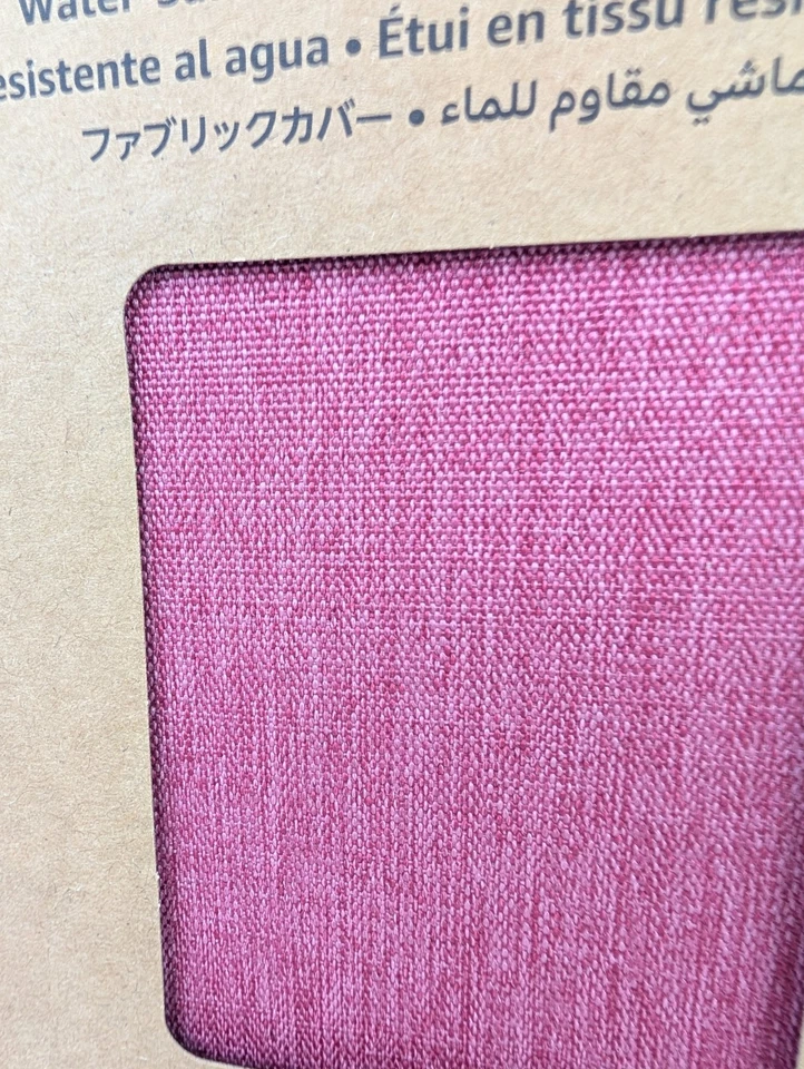 Capa de tecido Amazon framboesa para Kindle Paperwhite 12ª ou Colorsoft 1ª NOVA - Imagem 3 de 4