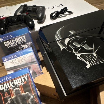 Sony PlayStation 4 Star Wars Battlefront Darth Vader Edition Black w/ Controller