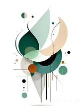 Geometric Abstraction Geometric Flow Abstract Canvas Wall Art Picture