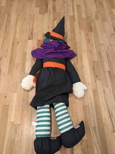 Life-size Halloween Witch Plush Porch Greeter 52" Tall World Bazaars Inc - Picture 3 of 10