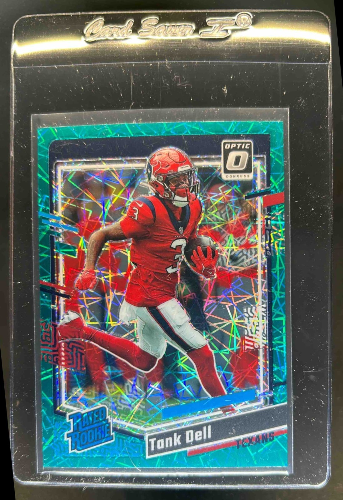 2023 Donruss Optic Tank Dell Teal Velocity Prizm Rated Rookie #245 Texans