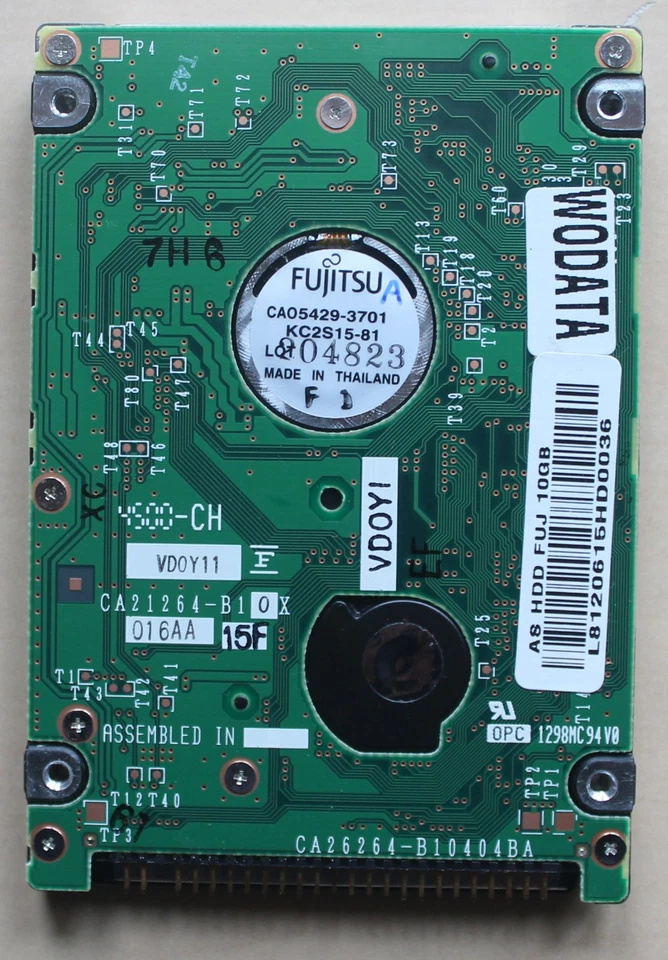 HDD Fujitsu MHM2100AT 10GB - 4200 RPM - 2,5" - IDE/ATA - Bild 2 von 4