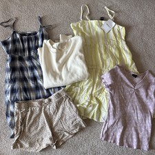 5 Pc Lot Girl Summer Clothes Youth 8-10 Sundress Shorts Top H M Forever 21 Tween