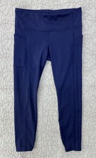 Athleta Ultimate Stash Pocket II 7/8 Tight Dress Blue Size Large Tall 987242