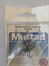 Mustad KVD Grip Treble -BN  6ct