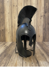 Achilles Troy Helmet | Greek Troy Helmet Black Hair