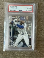 2020 Topps Baseball Kyle Lewis Rookie RC Card #64 - PSA 10 . rookie card picture