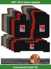 Custom Velourtex Mat Set for '07-10 Saturn Outlook w/Logo (3 pieces) #10WV