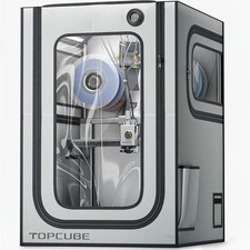 3D Printer Enclosure for Bambu Lab A1 Combo, Stainless Steel Frame Enclosure wit