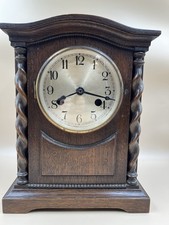 Kienzle Clock German Art Deco Wooden Mantle Table 1920s Converted Quartz working