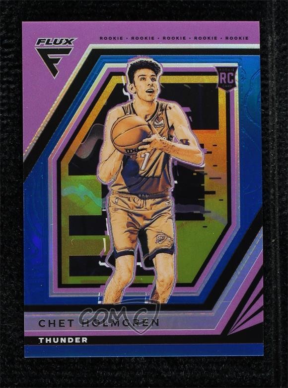 2022-23 Panini Flux Rookies Blue Prizm 23/99 Chet Holmgren #243 Rookie RC ez6