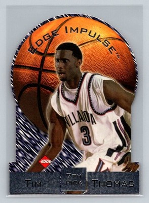 1997 Collector's Edge Impulse Die-Cut #7 Tim Thomas New York Knicks